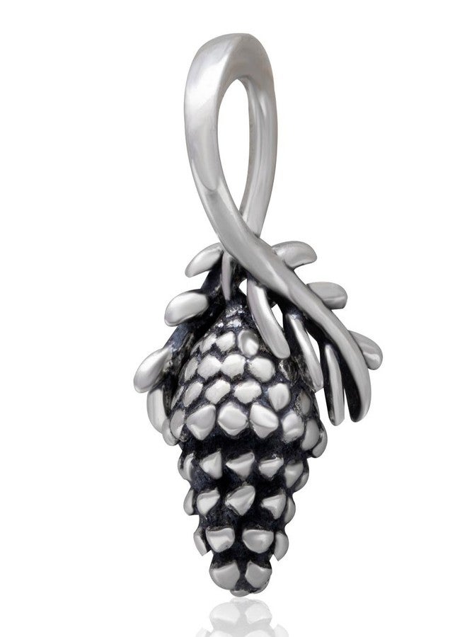 ARTCHARM Dangle Pinecone Charm 925 Sterling Silver for European Bracelet